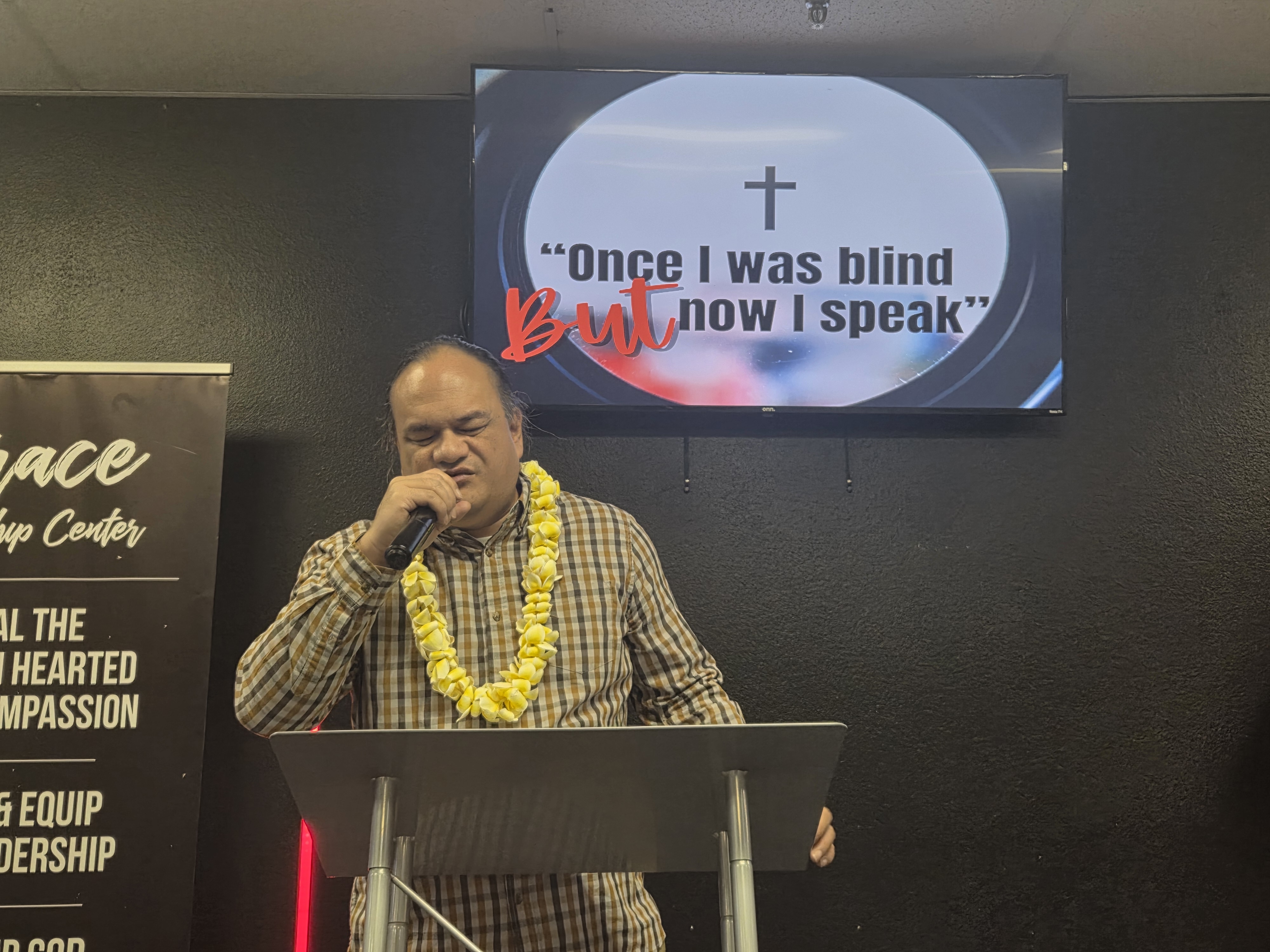 Once I Was Blind But Now I Speak