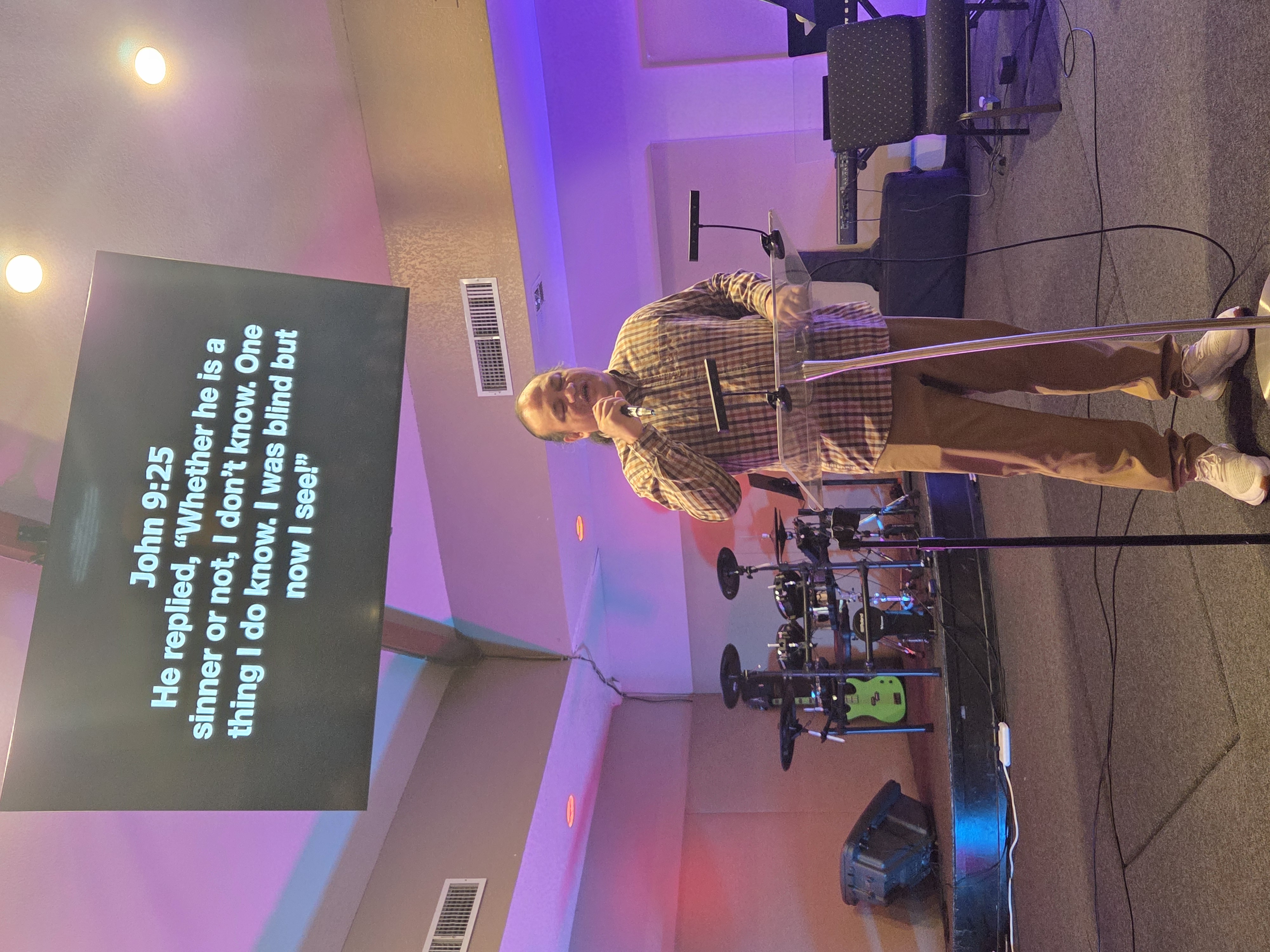John 9:25 — I was blind but now I see