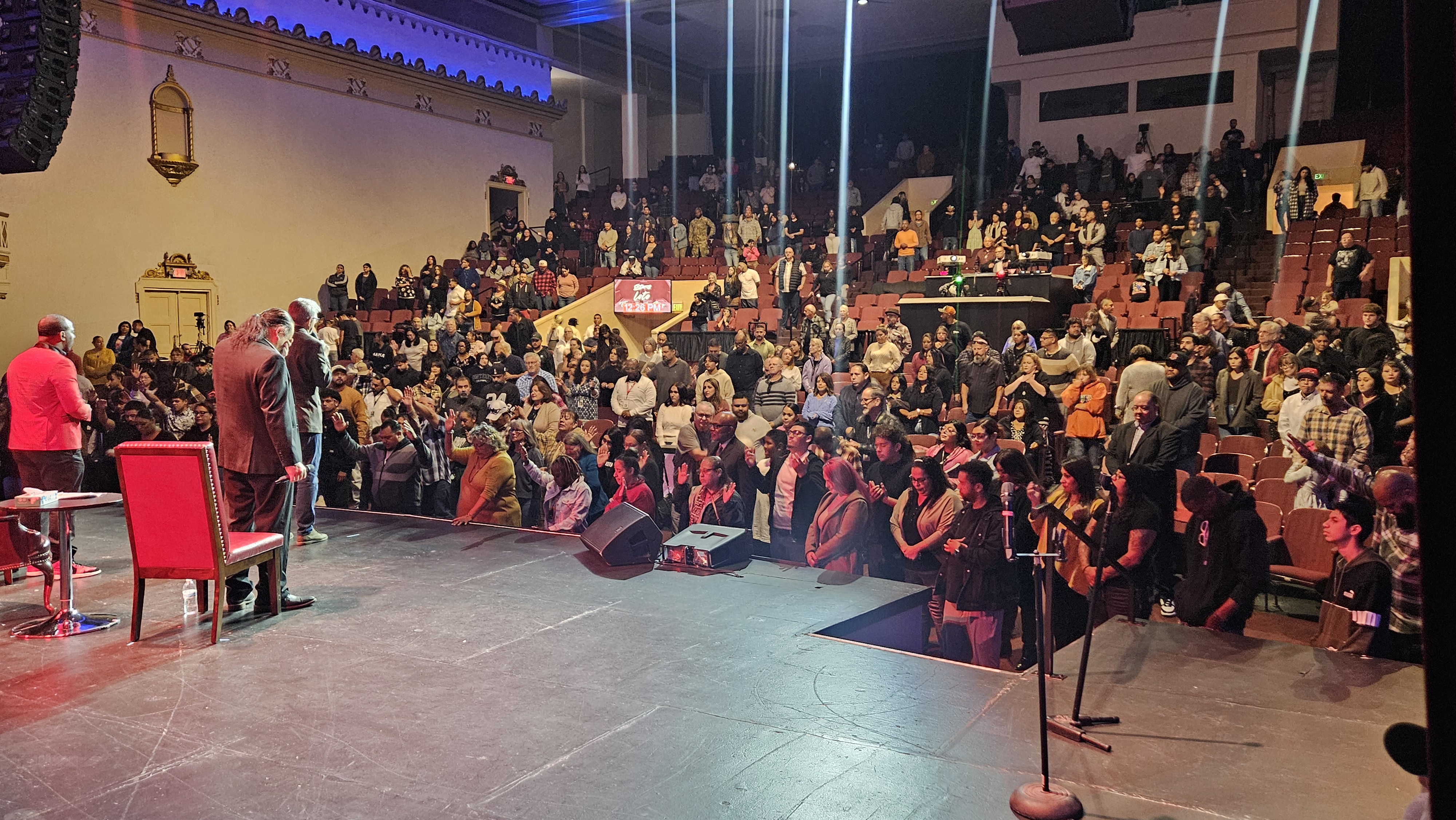 Public reconciliation on stage with Nyron McKinney
